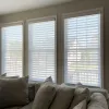 Shutters Smart Matters Custom Made Motorized Shangrila Blinds Cordless Day and Night Roller Zebra Shades for Windows and Sliding Doors
