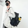 Backpack Mesh Semi-Transparent Bookbag Comfortable Shoulder Strap Fitness Bag High-Capacity Breathable Multifunctional For Outdoor Sports