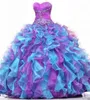 2020 New Ball Gown Quinceanera Dresses Crystals For 15 Years Sweet 16 Plus Size Pageant Prom Party Gown QC10586313758