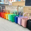 2024 Bogg Silicone Beach Large Tote Tote Luxury Eva Plastic Beach Sacs Pink Blue Candy Femmes Cosmetic Sac PVC Panier de voyage Sac de rangement de voyage Sac à main extérieur