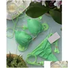 Bikinis Set Braided Rope Bikini Sexy Womens de duas peças Praia Split Swimsuit Drop Delivery Sports ao ar livre