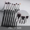 Beili Black 1019st Makeup Borstar Natural Synthetic Haireshadow Blending Eyeliner Brush Set 240403