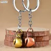 Keychains lanyards bokshandschoenen sleutelhanger antieke bronzen coole luxe metalen sleutelhanger auto sleutelhanger ringtas hanger voor sportbedrijf Gift Q240403