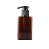 Opslagflessen 10 stks/lot vierkant druktype Lotion Lege fles 100 ml badkamer shampoo kleine capaciteit emulsion container vloeistof zeep