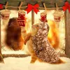 Vêtements pour chiens de Noël creux animal de compagnie mignon costume de renne pour chats