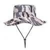 Cappelli larghi Brim Secket unisex Summer pieghevole Sun Fisherman Cappello per uomo Sports Sports Rampling Jungle Camo Travel Swne Swnepry W68 Q240403