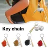 Keychains Lonyards Mini Baseball Bat Glove Glove Gants Gants en bois porte-clés de sport Car Pendant Christmas Chain Key Gift Q240403