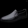 Casual Shoes Fashion Men Formal Business Loafer Low Top Men'sDress Male Leather Wedding Party Loafers Boat ShoesSize38-44