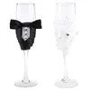 SCHEDE DI VINO 2 PC Crystal Champagne in vetro Flautes Flautes Drink Cup Party Matrimonio