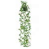 Fiori decorativi decorazioni interne pianta artificiale pianta realistica sospesa foglia di scindapsus per esterno fioriscono finto