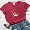 T-shirts pour femmes Il n'y a pas de plante b t-shirt graphique Save The Ocean Vintage Tee Clothing Casual Mountain Slogan Tops Vegan tenues