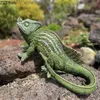 Arts et artisanat Courteard Arden Decoration Résine Imitation Animal Ornements Chameleon Lizard Sculpture Statue Fiurines Home Decor Accessoriesl2447