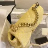豪華なデザイナーバッグ女性女の子ファッション春夏新鮮な黄色のダイヤモンドデザインショルダーバッグハンドバッグluxurysクロスボディバッグチェーントートバッグクラッチ財布