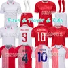 2024 Denmark Soccer Jerseys 24 25 Euro Eriksen Home Red Away White Kjaer Hojbjerg Christensen Skov Olsen Braithwaite Dolberg Football Shirt