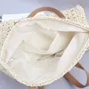 Bags Ladies Beach Grass Woven Bag Women's Shoulder Handbag Large Capacity Hook Needle