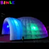 모드 8x8.5x4mh (26x28x13.2ft) 이벤트 전망대를위한 LED 조명이있는 거대한 풍선 돔 텐트 흰색 이글루 가든 댄스 하우스 파티 파빌리온 판매