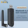 アダプター/ドングルGOELELY BLUETOOTH 5.3 AudioTRansmitterアダプターV5.3 APTX HDオーディオトランスミッタードライバー無料Bluetoothアダプタードングル用ラップトップ用