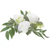 Decorative Flowers Candlestick Garland Flower Rings Dining Table Wreath Pillars Plastic Wedding Centerpiece