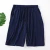 Summer Large Shorts Mens Modal Casual Home Loose Capris Cienkie spodnie piżamy średnie
