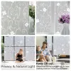 Films Wide 75/90 Cm Window Privacy Film, Vinyl Glass Selfadhesive Glass Door Film, Heat Control Anti UV Window Stickers for Home