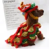 Vêtements de chien mignon lion danse animal de compagnie costume de Noël cadeau cadeau de vacances année de vacances à vêtements de chiot à swets à swets pour petits chiens moyens