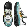 Casual schoenen instantarts mode vredes design zonnebloem print licht buiten comfortabele ademende veter rennende sheos