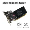 Мыши GT730 128 -битная видеокарта pciexpress2.0 16x 4GB DDR3 настольная видеокарта HDMICATIBLE+VGA+DVI для ноутбука ПК