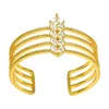 Bangle Bracelets Accesorios para mujer Baceras a mano Brazaletes Joyería de boda de cobre para niñas Amigas pareja entrega de caída femenina dhcwu