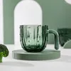 Copos de vinho ATO Atacado Creative Green Glass Cup Cactus Conjunto com alça