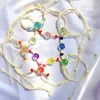 Charm Armband Korean Style Natural Dried Flower Glass Ball Justering Armband för kvinnor Män Gypsophila Crystal Trendiga armbandsmycken
