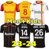 GH Maillot RC Lens 23 24 Soccer Jerseys Home Away Saint-Barbe Special Kakuta Fulgini Diouf Spierings Ganago Sotoca Wahi 9 Football Shirt 2023 Men fans tredje bort