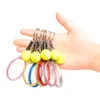 Keychains 60pcs Mini tênis de tênis Keychain Key Ring Ring Split Ball Split for Sport Lovers Team