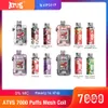 ATVS Disposable vape puffs 7000 disposable Vape E cigarettes vape desechable pods vapes device kits 650mah battery vaper pre-filled 10ml vapes disposable