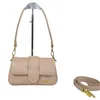 Дизайнерская сумка для кроссбоба сумки на плечо сумочка Стильная сумка подмышки женская ретро -повседневные джинсовые элементы PU кожаная сумка