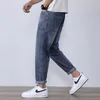 Jeans masculin jeans jeans arrière pantalon palais bleu 2022 mode lâche jeans mens streetwear lâche cône jeansl2403