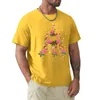 Mens Polos Christmas Flamingo-Flamingos Tree T-shirt Korean Fashion Vintage Hippie Clothes Black T-shirts For Men