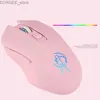 Mice Pink Silent LED Optical Game Mice 1600DPI 2.4G USB Wireless Mouse for PC Laptop Y240407