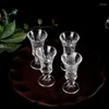 Wine Glasses White Glass Family 6 Pcs Creative Personality Carved European Spirit Cup Tall Cups