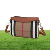 تصميمات العلامة التجارية Women Crossbody Handbag Canvas Plaid Messenger Handbag Bract Based Counter Bag Borsa A Tracolla Con 5974193