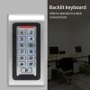 Keypads Wifi Tuya App IP68 Outdoor Waterproof RFID Door Opener Metal Case and Button Access Control Keypad Wiegand 26 and EM Key Cards