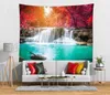 Cascada Tapestrylong Way River En Tropic Natural Rain Forest Trees and Busheswall Decoración colgante para la sala de estar dormitorio 240321