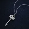 Designer Brand 925 Silver Pendant 1 Claw Mosan Diamond Necklace Womens Fashion TIFFAYS KEY NY COLLABONE