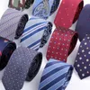 Neck Ties New ultra-thin 6CM mens neckline tie mens solid color polka dot stripes jacquard tie business party tight fitting corsetC240407