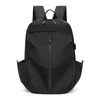 Borse per la scuola Waterproof Nylon Travel Backpack Man di grande capacità Teenager Male Laptop Bage leggero