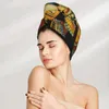Asciugamano in microfibra per la cura dei capelli tappo antico pergamena egiziano assorbente asciugatura rapida per le donne ragazze