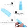 Förvaringsflaskor 6 st plastspray bärbar vatten hår flaskan återanvändbar liten resestorlek liten