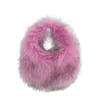 Tapés Hiver Faux Fur Sac pour femmes sacs à main flous tendus en peluche