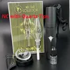 Kits de coletores de néctar com titânio quartzo cerâmica Tip mini copo de tubo de tubo bong bong bong dab kits kits de água de vidro Bongos de água