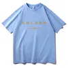 メンズTシャツ2024 Jungkook Kpop Hoodie Vintage Shirt Golden Merch Short Sleeve Fashion Streetswear Tシャツ