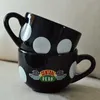 Gepersonaliseerde vrienden tv -programma Central Perk Big Coffee Mok Creative Large Capaciteit 650 ml keramische thee melkbeker thuiskantoor drinkwar 240407